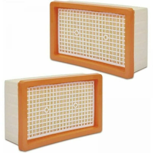 Sæt med 2 flade filtre kompatible med universalstøvsugere Kärcher MV4 / MV5 / MV6 / WD4 / WD5 / WD6