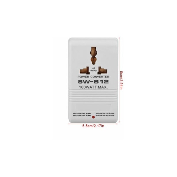 Kanada Matkavirtamuunnin Adapteri Universaali Matka 100W 110V/120V 220V/240V TRANSFOREUR DE TRABL EFFER AND COMPLETE