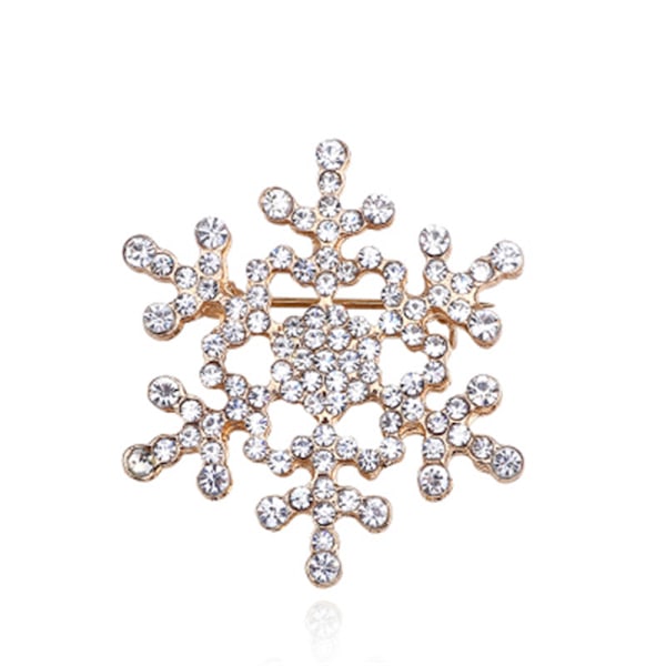 Julbroch - snöflingor och diamanter