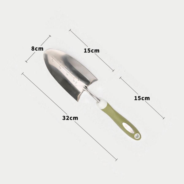 Liten hagespade, rustfritt stål, rustfritt, hagespade, manuell liten spade, pottespade