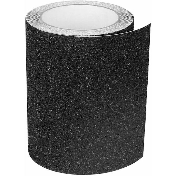 Naigier självhäftande tejp för trappor, friktion, slipande för säkerhet, trappstege, interiör, exteriör, hög friktion, 15cm x 5m, svart