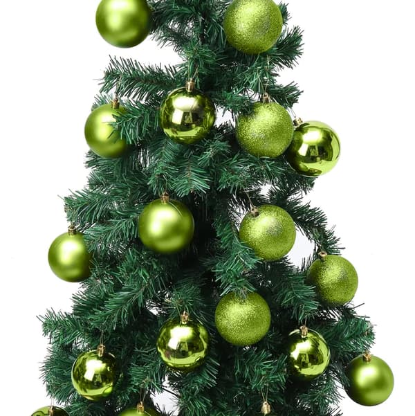 36 stk julekulepynt, 2,4\" (6 cm) plast usynlig hengende kulepynt for juletre