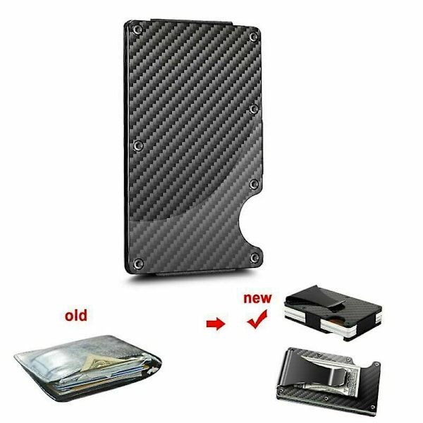 RFID-skyddande Minimalistisk Plånbok i Kolfiber för Män - Ridge Wallet