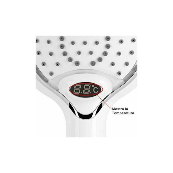LED Dusjhode, 3 Farger Temperaturkontroll Dusjhode, LED Temperatur Dusjhode, Dusjspray med Temperaturkontroll