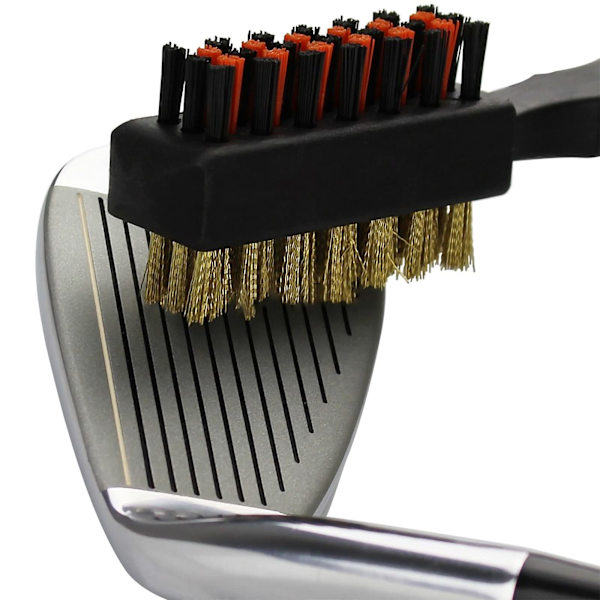Kaksipuolinen golfmailan puhdistusharja (2 kpl)