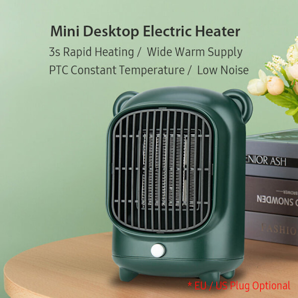 Toimiston sähkölämmitin 500 W 3 S Nopea lämmitys Välitön lämmitin PTC:llä Älykäs lämpötila/Lämmin Hot Outpool Mini Lämmitys EU/US lämmitys