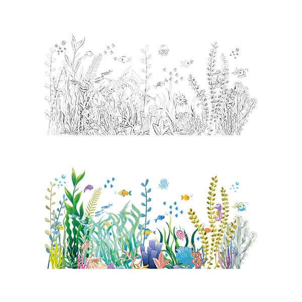 Anti-kollisions Iris Have Blomster Vindue Stickers Glas Stickers Non-Stick Stickers Vindue Dør Badeværelse Dekaler 60x30cmx2stk