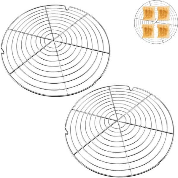 Sæt med 2 kølerist til runde kager - Kølerist til kager