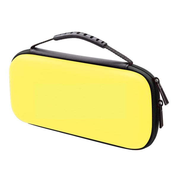 Bærbar opbevaringsboks (gul) til Nintendo Switch lite-modeller - Holdbar hard shell-spilopbevaringshåndtaske - Bærbar rejsetaske - PU-taske