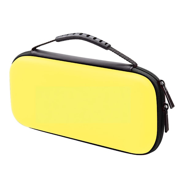 Bærbar oppbevaringsveske (gul) for Nintendo Switch lite-modeller Holdbar hardt skall spill oppbevaringsveske bærbar reiseveske PU-veske