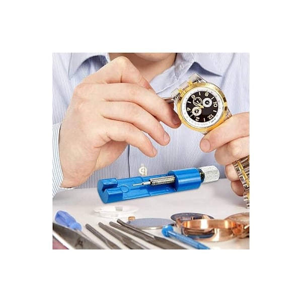 Reparationskit för klockor, justering av klockarmband, klockstift, verktyg för klockarmband med 3 extra stift, verktyg för att ta bort klockstift