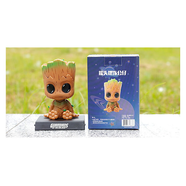 Sarjakuva Groot auton kojelaudan Bobblehead -hahmo, söpö auto Anime Groot