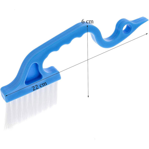 2 st Spår Gap Handrengöringsborste Duschdörr Gap Cleaner för Hem