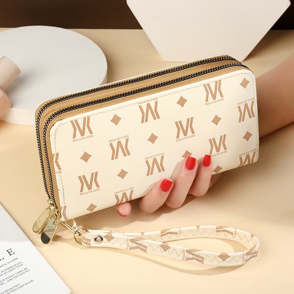 Dame håndleddsveske i PU-lær, damemote clutch, feriegave