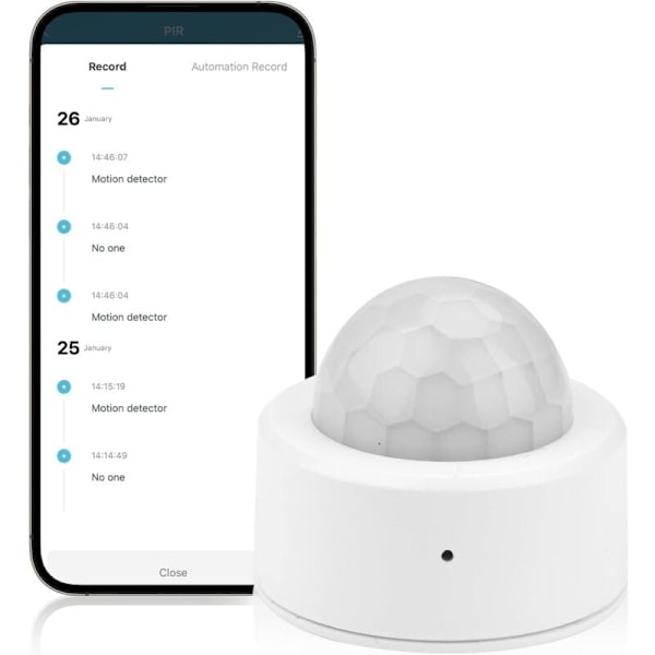 Bevægelsessensor, Zigbee-forbindelse Infrarød sensor med menneskelig bevægelse + lyssensor 2-i-1 til indendørs eller udendørs bevægelsesdetektor.