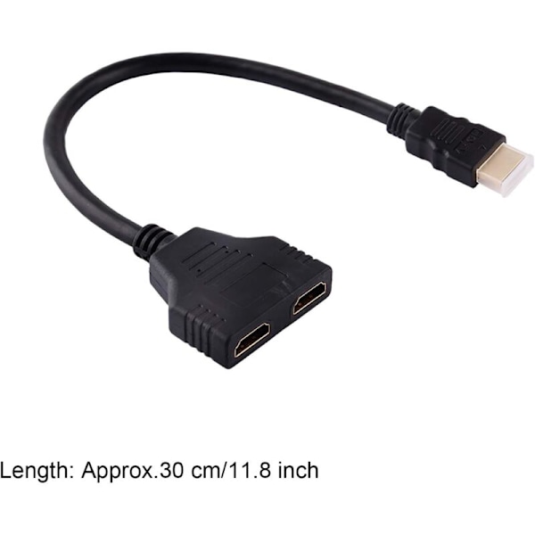 HDMI 1080p HDMI HDMI Hane till HDMI HDMI Hona 1 till 2-vägs kabel Kabeladapter för HD TV, LCD-skärm och projektorer