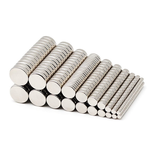 50 kiinteää neodyymimagneettiosaa n35 8 x 3 mm Super-tyyppisiä pyöreitä kiekkoja