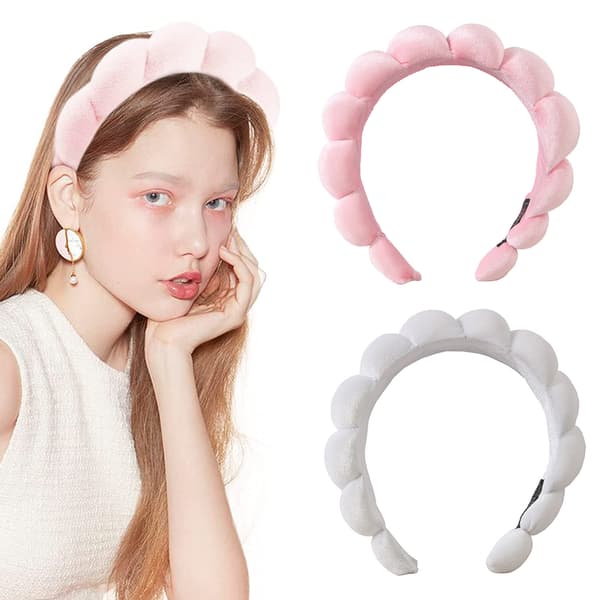 2-pack handtvätt handledsskydd, skonsam ansiktsrengöring pannband ansiktsmakeup SPA dusch