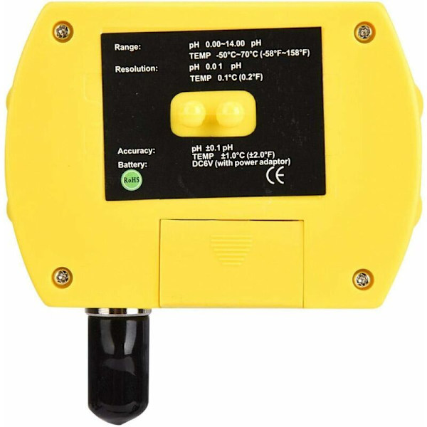 Vedenlaadun analysaattori Vedenlaadun monitori Kannettava pH-mittari Korkea tarkkuus PH-mittari Näyttö (220V EU-sovitin)