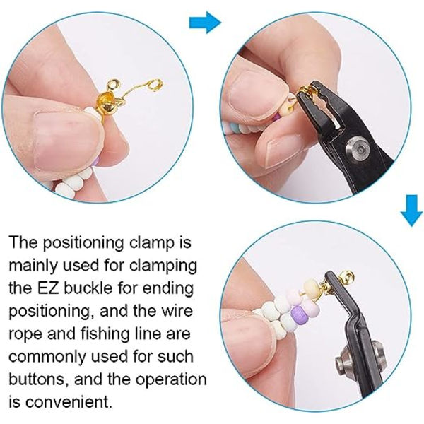 Smykkeværktøj perletang (13,5 cm, blå), PVC-håndtag krog tang, spidstang til linjereparation tang DIY
