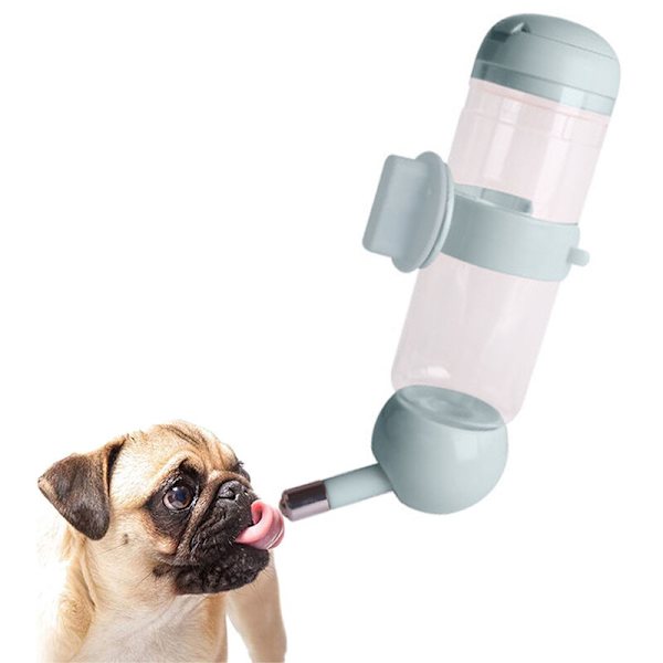 Drypfri hundevandsdispenser flaske-hundekennel bur vanddispenser vand drikkekedel til kæledyr kan hæves og sænkes drikkevand fodring Ca