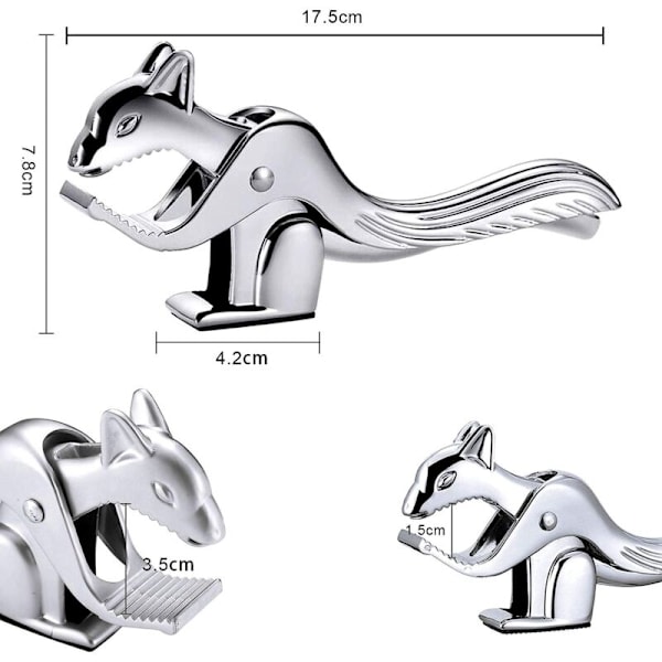 Nøtteknekker, Nøtteknekker nøtter, Sink støpt under trykk, åpner nøtter med innsatsøkonomi, metall, spak, sølv, for krepsdyrnøtter krabber krabber