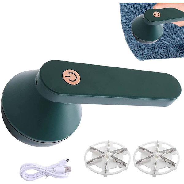 Grön - Tygrakhyvel, Epilator, Uppladdningsbar Elektrisk Luddremover, Ludd Dammsugare, Rakhyvel för Kläder, Tröjor, Ludd Remover (Uppladdningsbar T