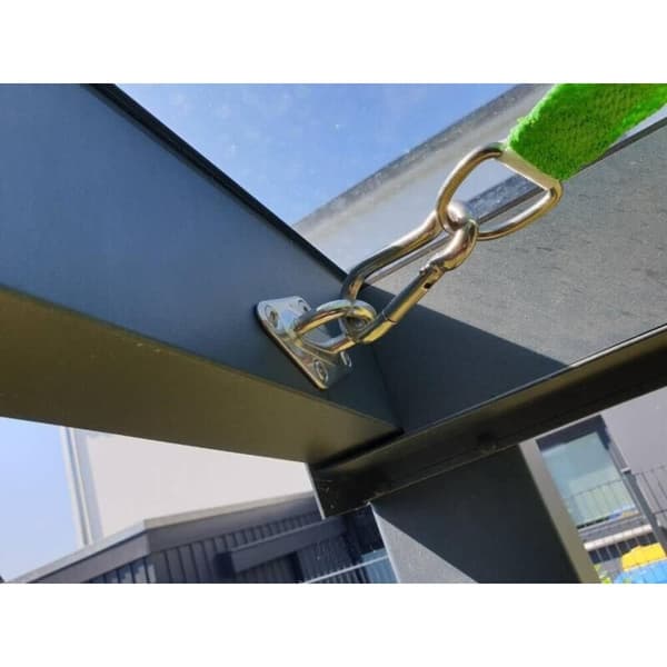 Rektangulær Solsejl Hardware Kit, Rustfrit Stål Kraftigt Solsejl Kit Fastgørelsestilbehør til Have Terrasse Gård