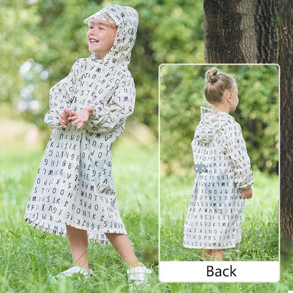 Regnfrakke, studenterponcho, letvægtsregnfrakke, vandtæt jakke XL(XL)