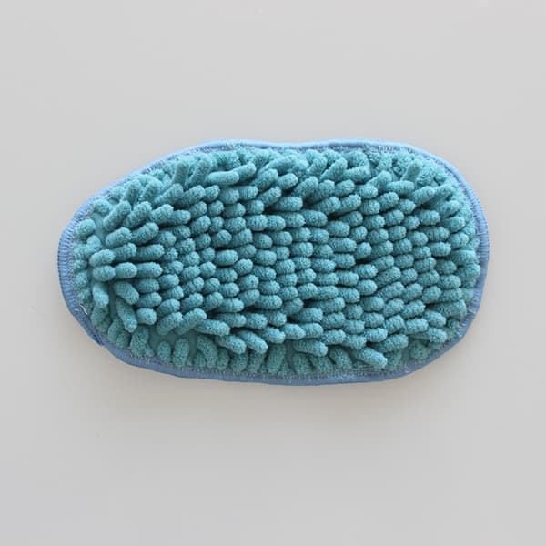 2 däck mikrofiber ångborste mattor med ånghandskar, långhög modell