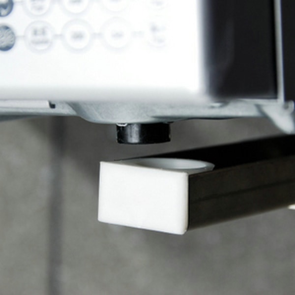 Silver Mikrovågsugnsställ med Arm, Stål Mikrovågsugnsställ, Väggmonterat Mikrovågsugnsställ, Väggmonterad Mikrovågsugnshylla