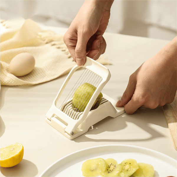 Eggeskjærer, eggedeler, kokt eggåpner, kokt eggkjeks