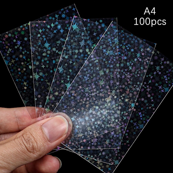 100 st Transparent Kpop Kortfodral Stjärnkortskydd