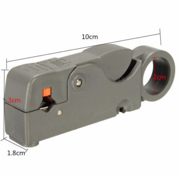 2 stk roterende koaksial koaksialkabelavstriper kutterverktøy for RG58 RG59/62 RG6 kabelavstriper