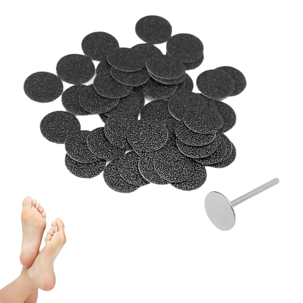 50PCS foot grinder sandpaper grinding wheel pedicure tool grinding wheel sandpaper for hard (φ15mm)