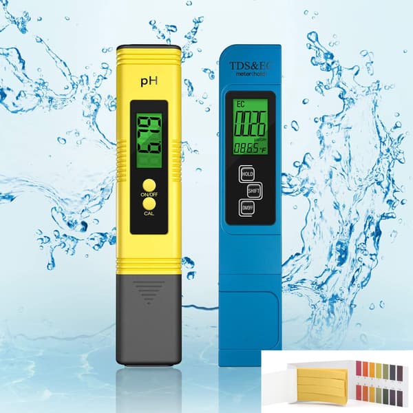 PH-meter, PH-meter TDS EC Temperatur 4 i 1 sæt, PH-test LCD-display, til drikkevand, akvarier, swimmingpools