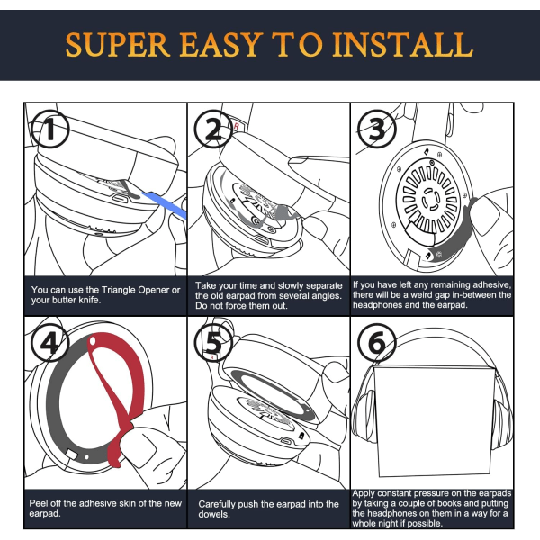 Ørepude, udskiftning ørepude til Beats Studio 3 og Studio 2 Over-Ear hovedtelefoner, protein læder dækket øremuffer, støjreducerende hukommelsesskum