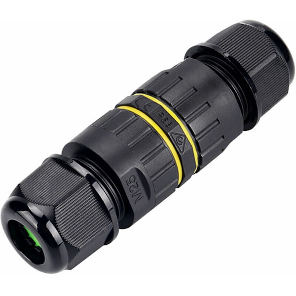2 Externa kabelkontakter IP68 Vattentät kopplingsdosa Extern dosa för 3-polig kabel φ5-9 mm, modell nr EW-M25-3P (5-9 mm)-Modell nr EW-M25-3P (5-9