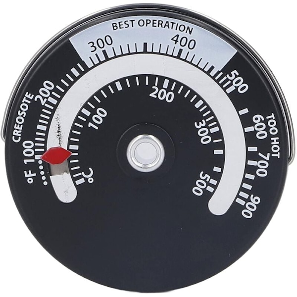 Magnetisk Spis Termometer 0-500℃ Urtavla Hög Precision Termometer Mätare Ugnstemperaturmätare för Öppen Spis Vedspisar