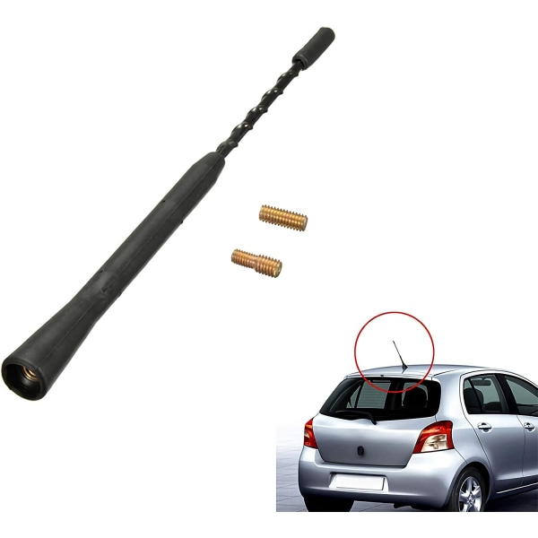 16\" Bilantenne Universal Bil AM FM Radio Signalantenne Antenne Udskiftning Auto Radioantenne Mast Med 5mm 6mm Adapter