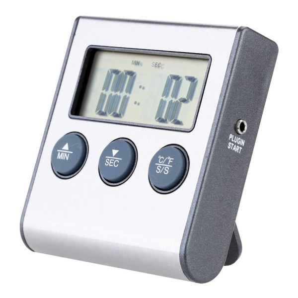 Digital matlagningstermometer, timer 0-250°C / 32-482°F