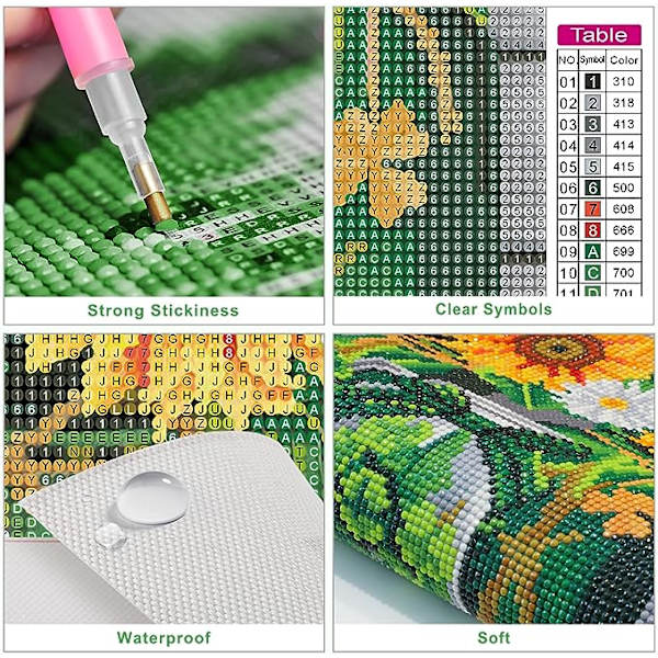 5D Diamantmaleri Blomster (30 x 40cm) Diamantmaleri Kit Diamantmaleri Blomster Diamantbroderi Kit Fuld Sæt Diamantblomster Diamant Pai