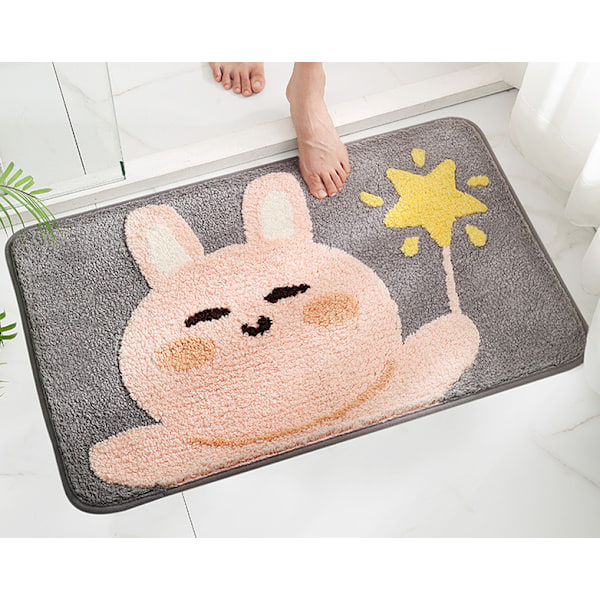 Liukumaton kylpyhuoneen lattiamatto, kodinparven nukkamatto, makuuhuoneen ovi, 40 * 60 cm, A