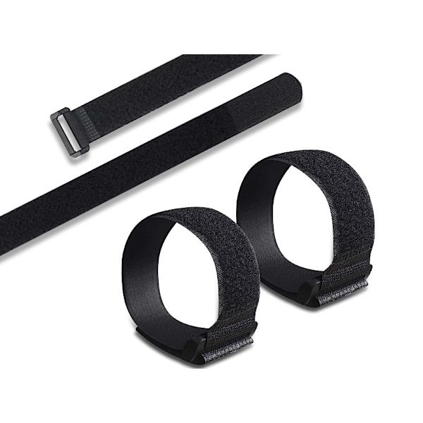 Kabelbindning - 10-PACK: STORLEK 60CM - Multistorlek kardborreband - kabelbindning för TV/dator/gitarrkabel
