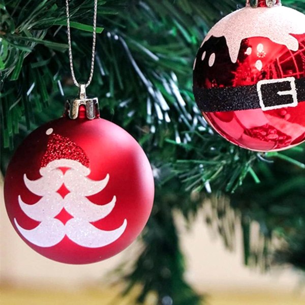 Jultomtekula rödmålad julkula julgranshänge