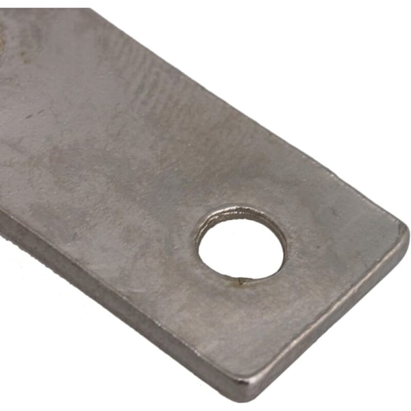 6,5 x 1,9 cm Metal kanal i rullende remskiveblok med to hjul af plastik til skydedør vindueskab (10 dele)