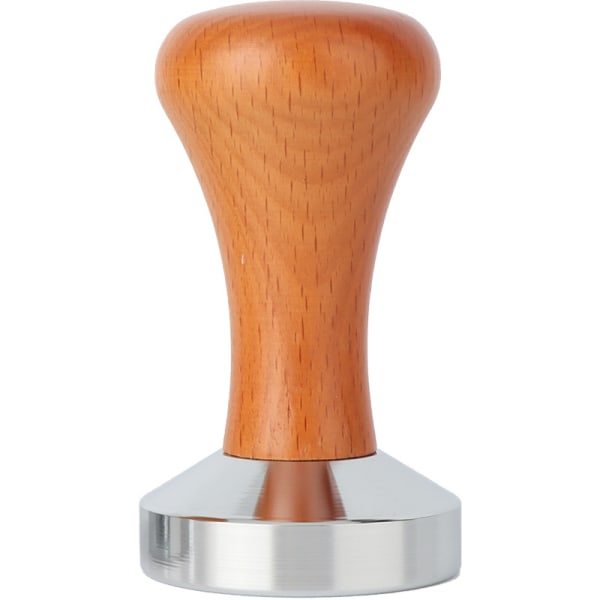 Mørkebrun kaffepresser i rustfritt stål, espressopresser for kaffemaskin
