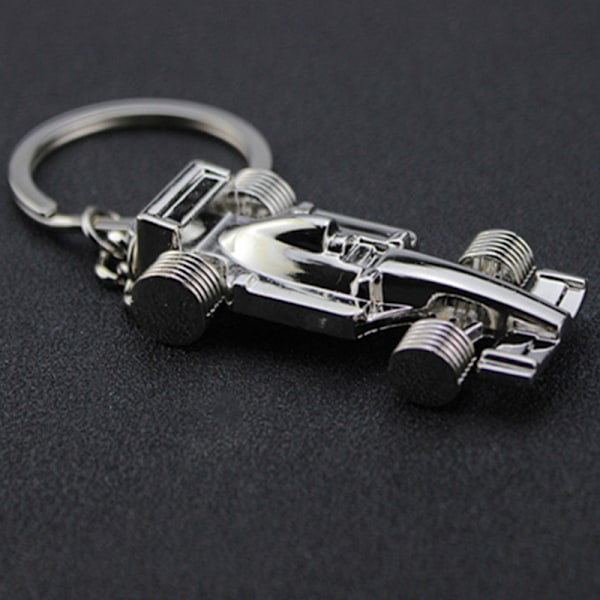 Mote Mini Formel 1 Racing Bil Styling Pendel Nøkkelring For