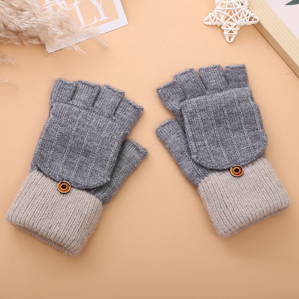 1 par vinterhandsker, unisex vindafvisende varme handsker