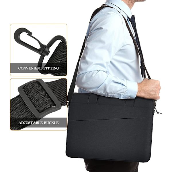 14 tuuman kannettavan tietokoneen suojakotelo, käsilaukku, salkku, kannettavan tietokoneen hihakotelo, yhteensopiva 14\"-16\" MacBook Pro 15 16:lle, HP ASUS Dell Lenovo Ace, B